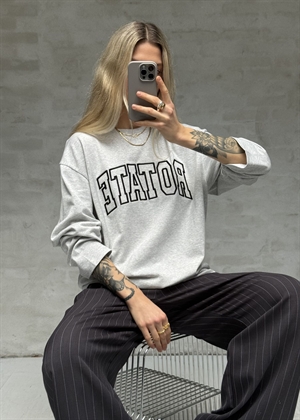 Tinnia ls bluse Light Grey Melange ROTATE By Birger Christensen